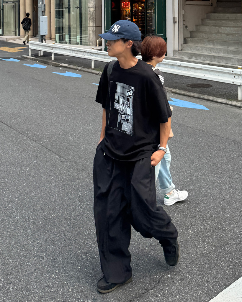 ユニセックス）ダブルピンタック バルーンスラックス
