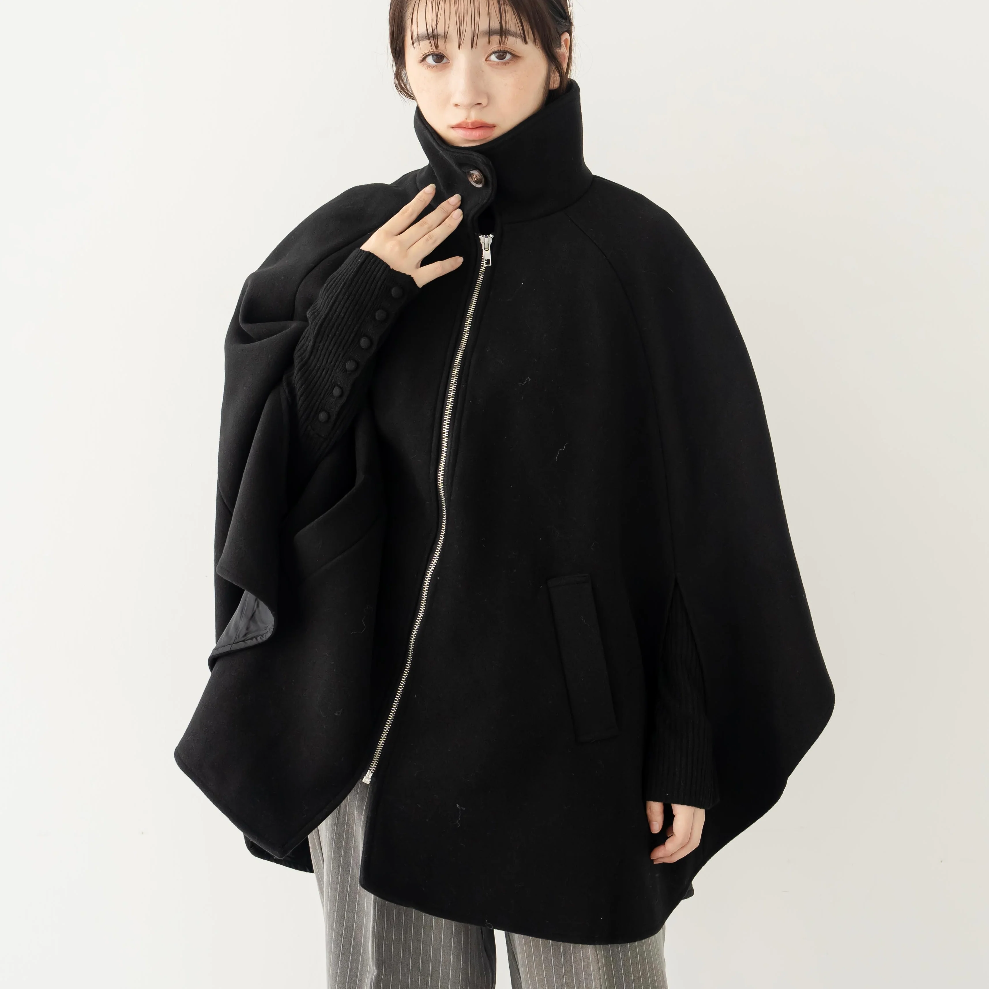 デザインポンチョコート | ファッション通販サイト NUGU