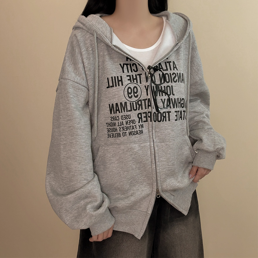 レタリングフード付きパーカー | ファッション通販サイト NUGU