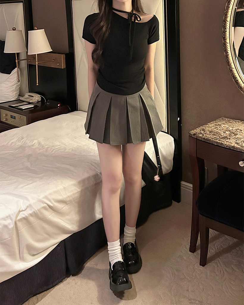 ビッグプリーツミニスカート | ファッション通販サイト NUGU