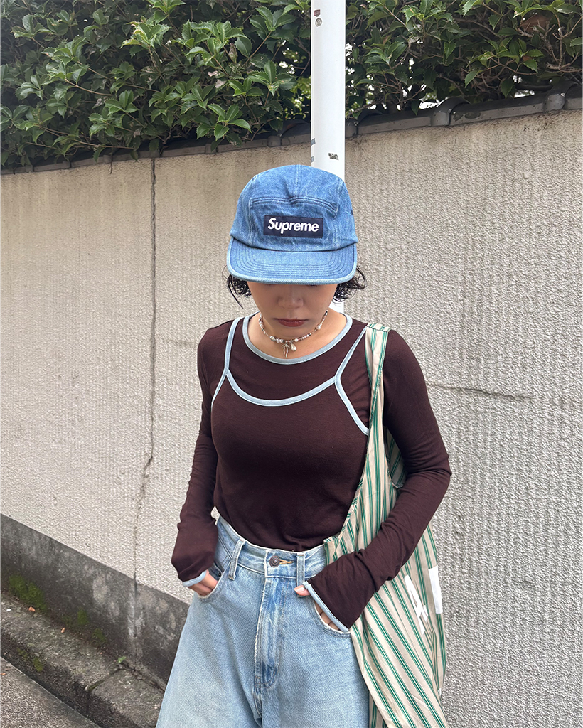 パイピング レイヤード キャミソール & Tシャツ