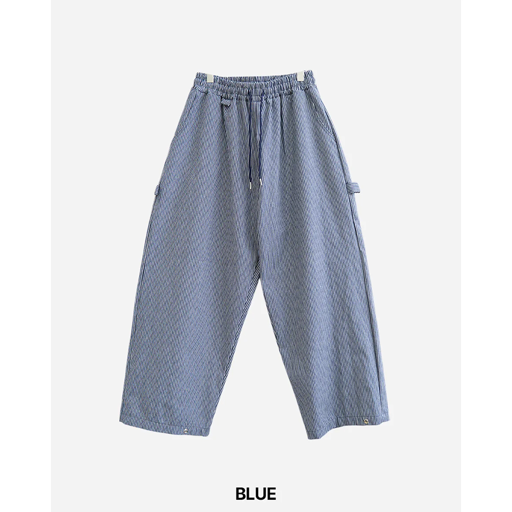カーブドストライプパンツ-3C | ファッション通販サイト NUGU
