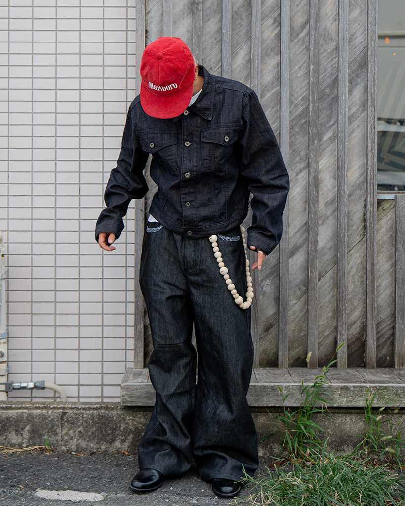 サグクラブ スパイダーウェブ刺繍デニムパンツ サグクラブ スパイダーウェブ刺繍デニムパンツ サグクラブ