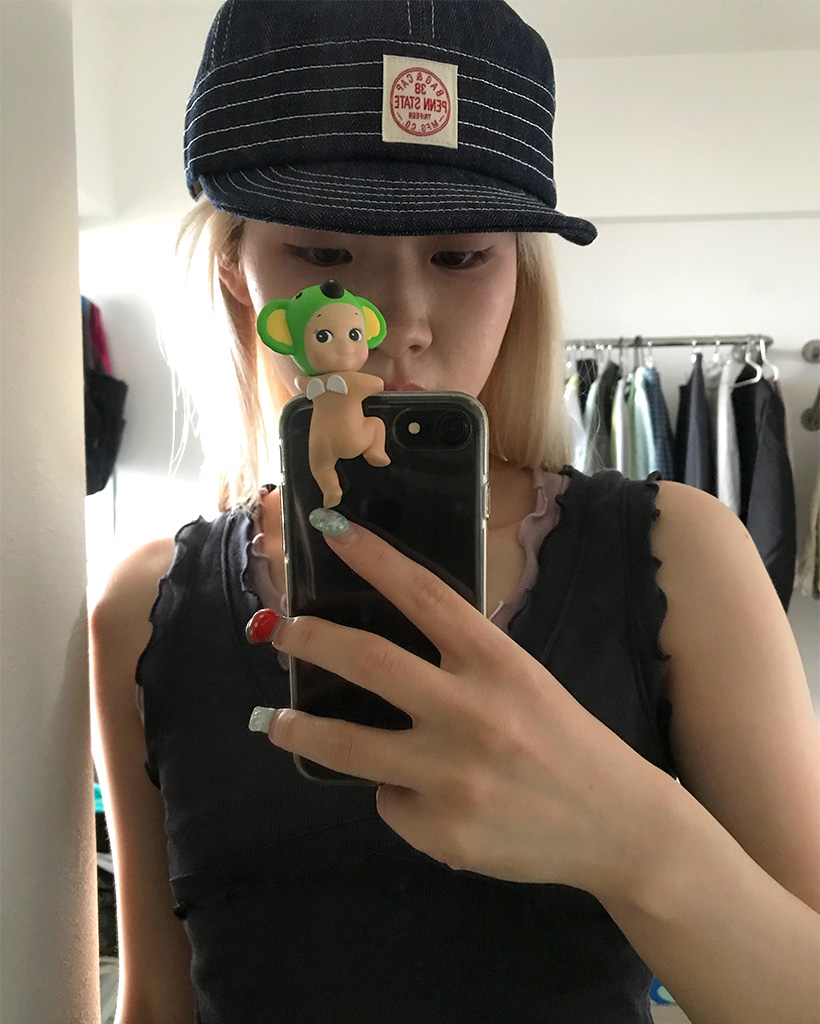 デニムステッチキャンプキャップ