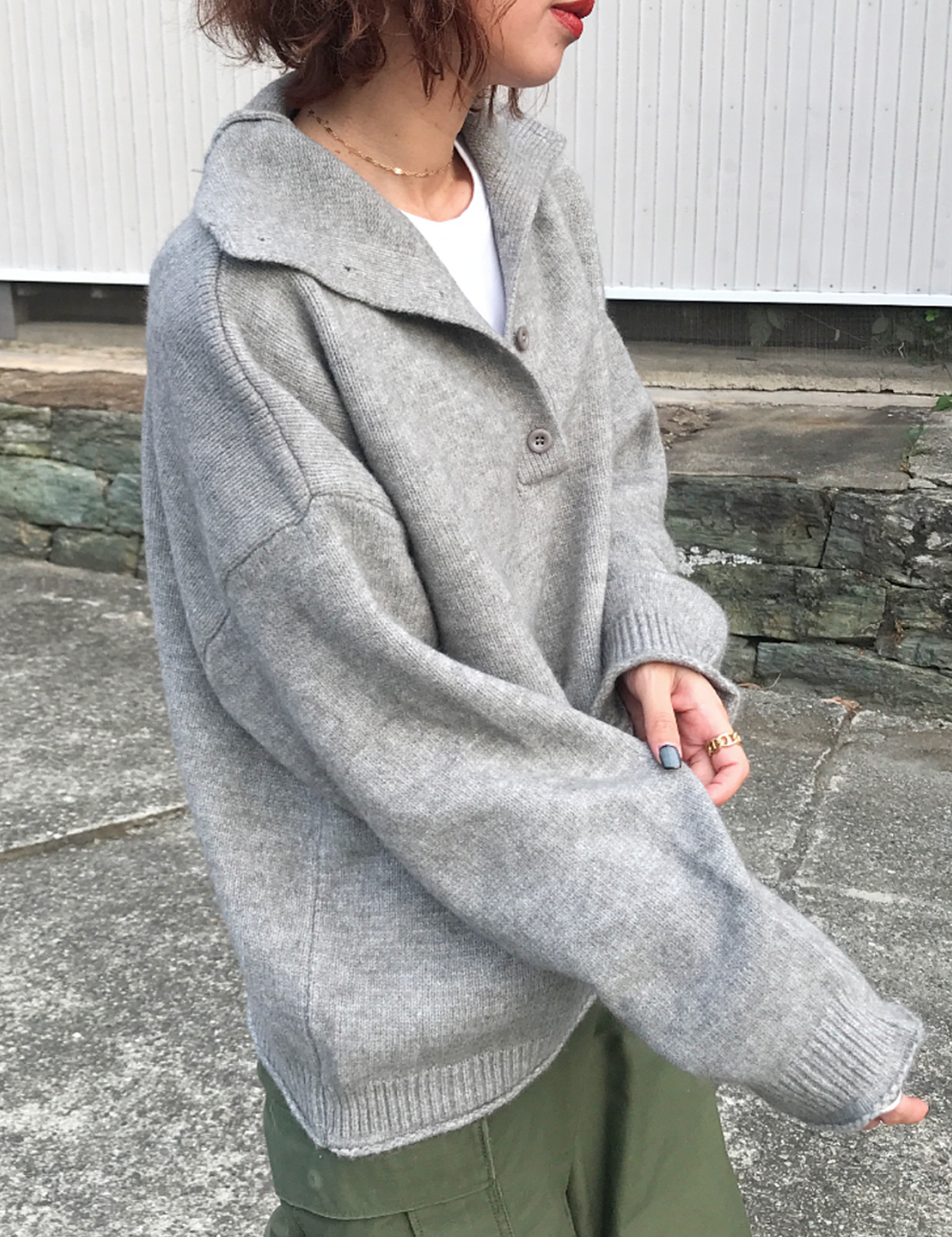 ハイネックヘンリーネックニット | ファッション通販サイト NUGU