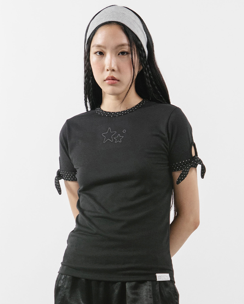 ANGEL STUD BABY T-SHIRT [BLACK] | ファッション通販サイト NUGU