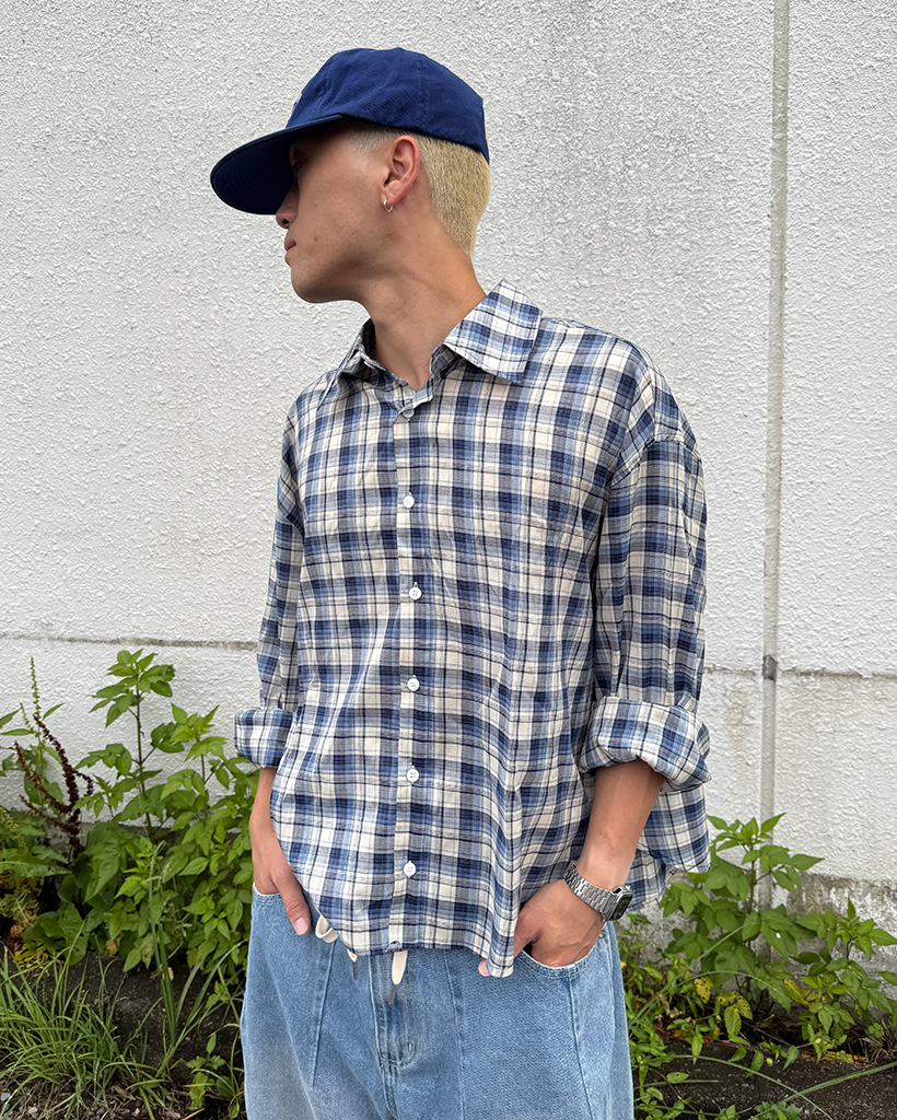 クロップドチェックシャツ | ファッション通販サイト NUGU