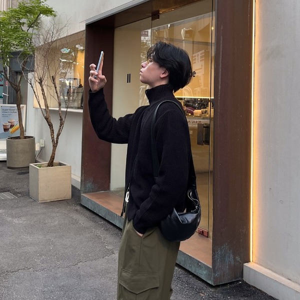 ハイネック2wayニットジップアップ | ファッション通販サイト NUGU