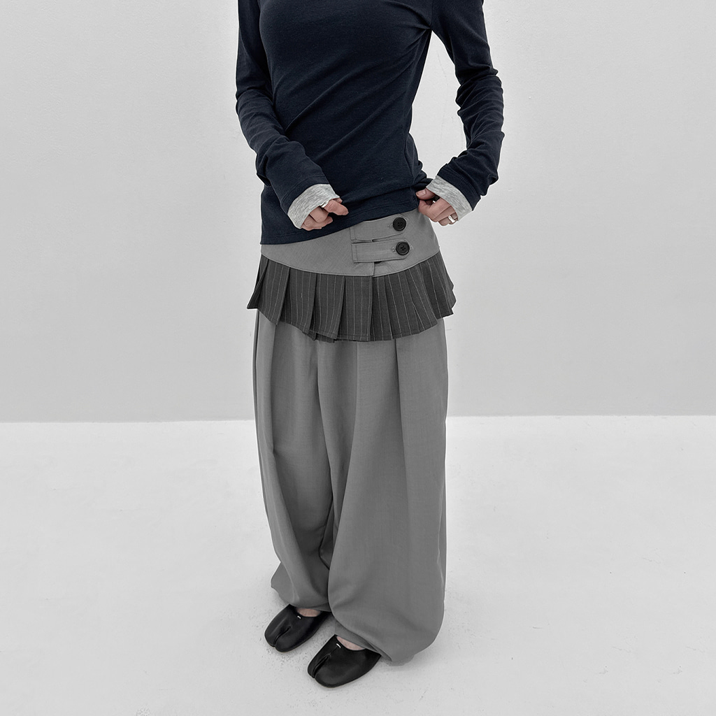 [SET]ラップスカート&バルーンスラックス