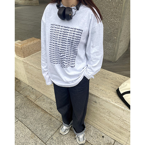 ユニセックスnothingロングTシャツ | ファッション通販サイト NUGU