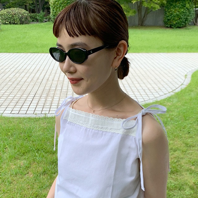 やや オーバルシンプルサングラス | ファッション通販サイト NUGU