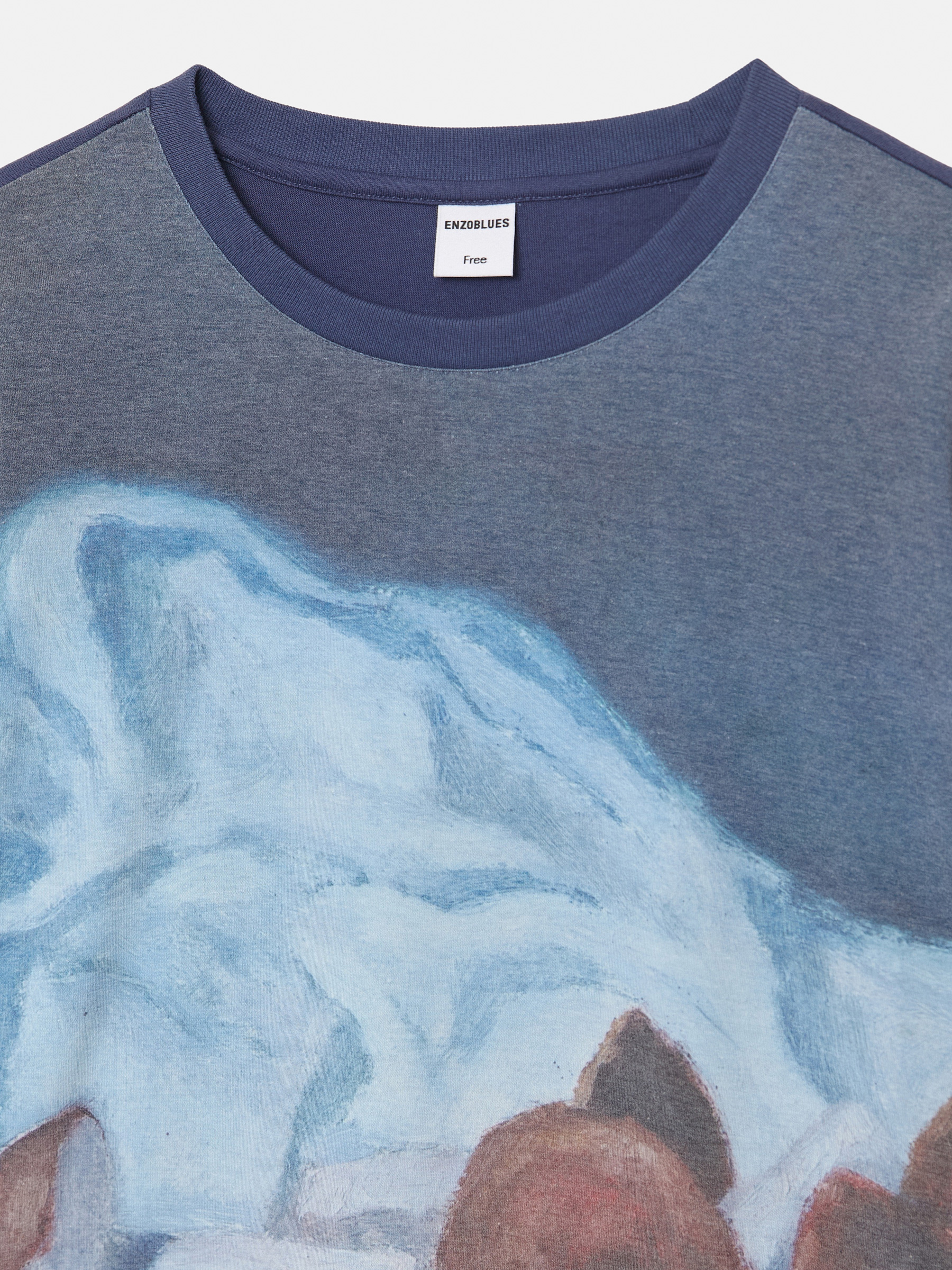 MUSHROOM Boxy T-shirt (Navy) | ファッション通販サイト NUGU