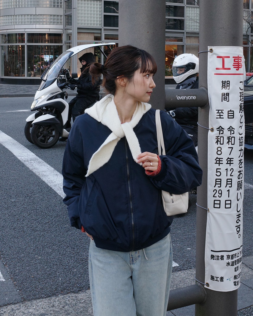 フラワーリバーシブルブルゾン