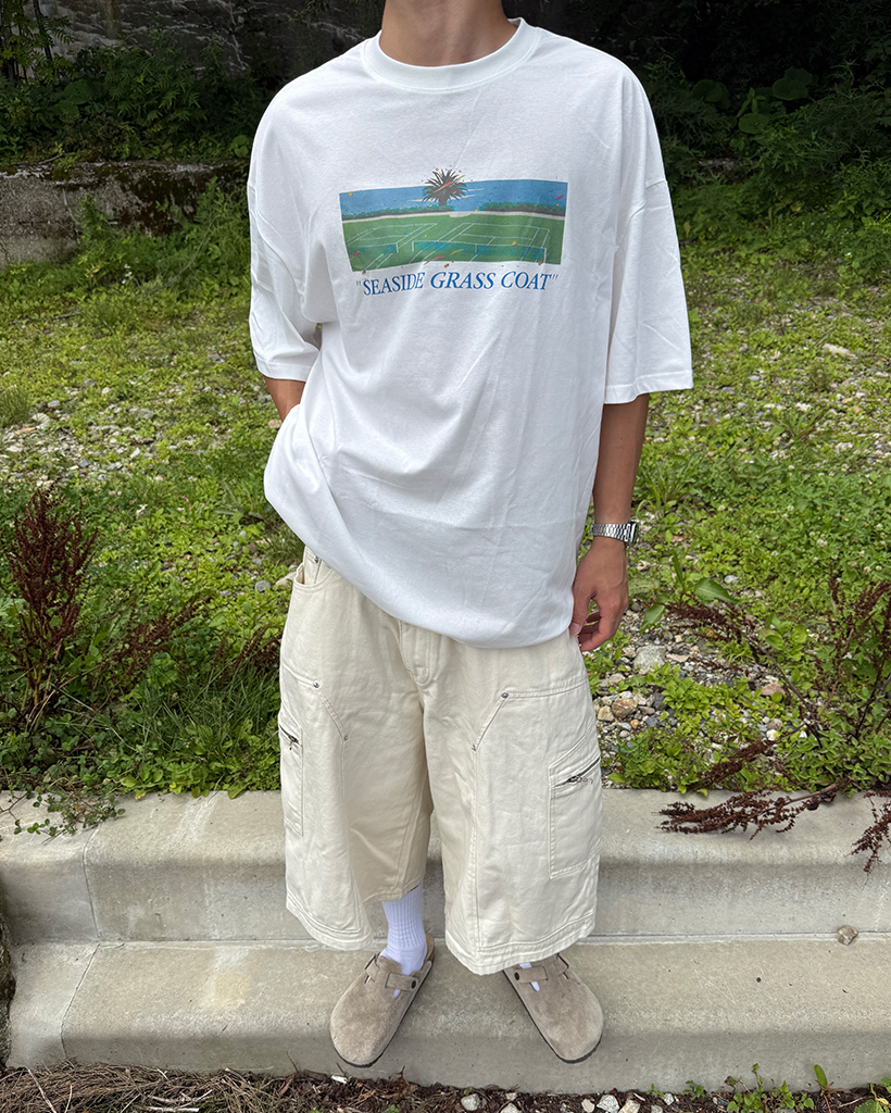 テニスコートプリント半袖Tシャツ | ファッション通販サイト NUGU
