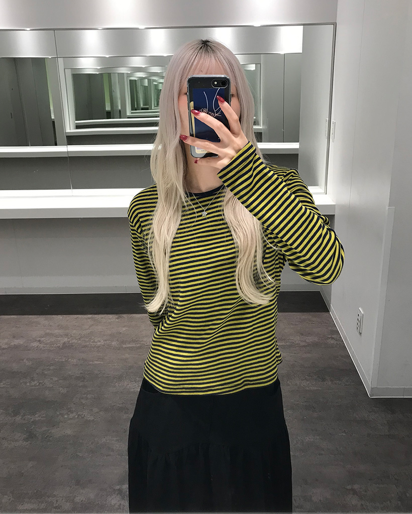 ボーダーのTシャツ