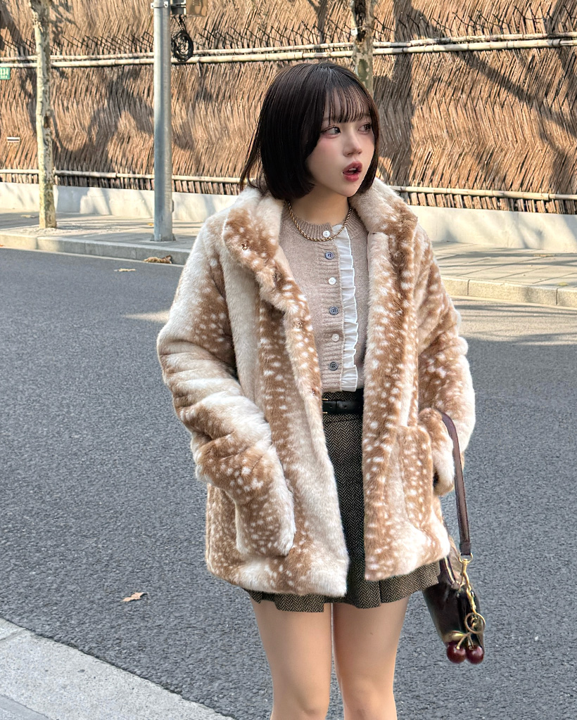 スノードットフェイクファージャケット | ファッション通販サイト NUGU