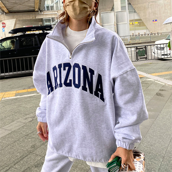 ARIZONAハーフジップスウェット | ファッション通販サイト NUGU