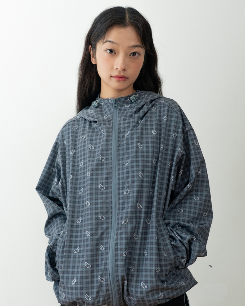 Influencer pick] エンジェル ウィング ウィンドブレーカー [チェック