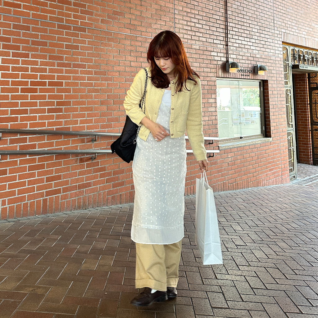 美品 JWアンダーソン レイヤードデザイン 切替ワンピース XS *BC139 ドットロングワンピ＊Z295 | cherie ange