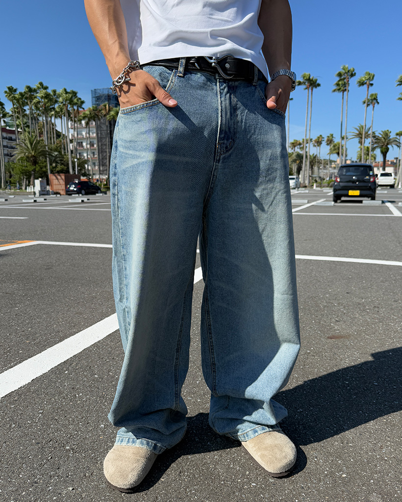 JEMUT正規品★22SS★Freed ワイドバルーンデニムパンツ JEMUT (ジェモッ) - フリードワイドバルーンデニムパンツ