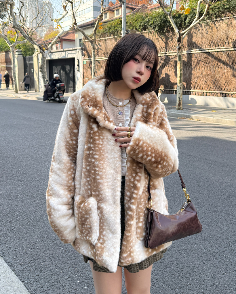 スノードットフェイクファージャケット | ファッション通販サイト NUGU