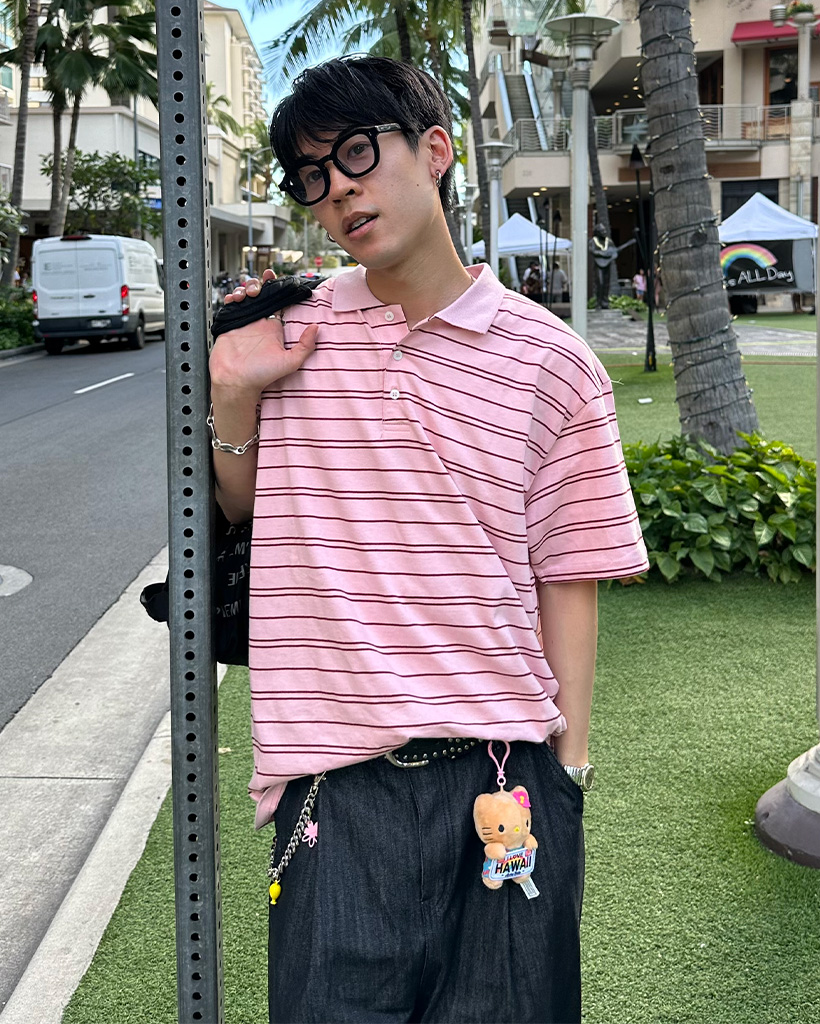 ボーダーカラー半袖Tシャツ | ファッション通販サイト NUGU