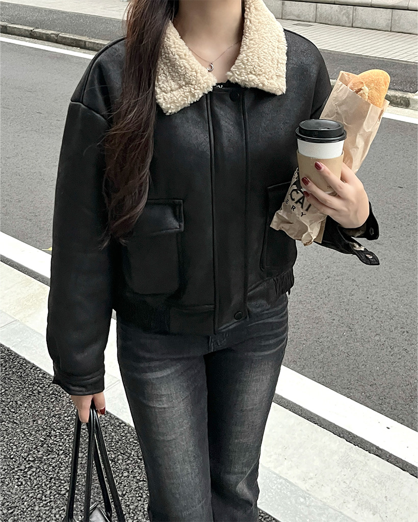 スエードファームートンジャケット | ファッション通販サイト NUGU