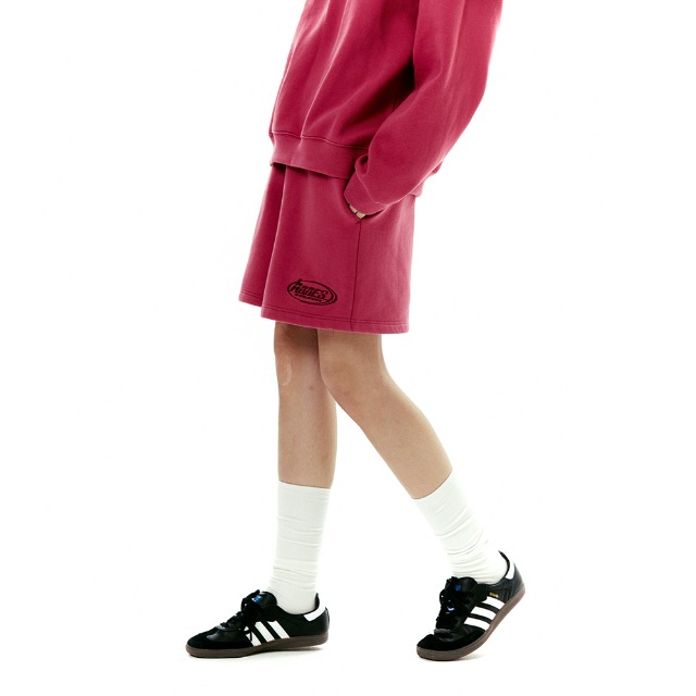 [単独最安値]ROUND LOGO EMBROIDERED SHORTS PINK