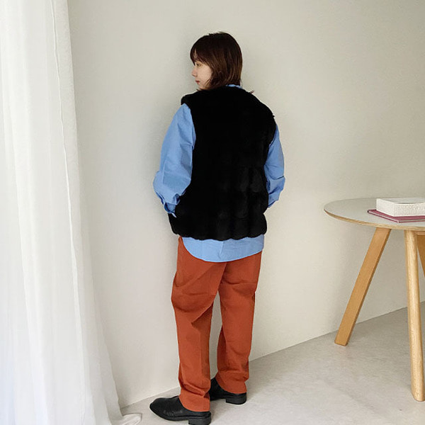 PRANK PROJECT パッファーベスト Paffer Vest 中綿 PRANK PROJECT【プランクプロジェクト】fur trimming vest