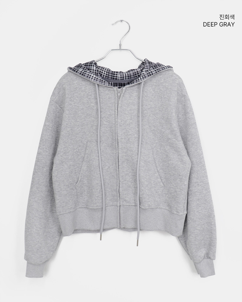 チェックバイカラーパーカー (5color) | ファッション通販サイト