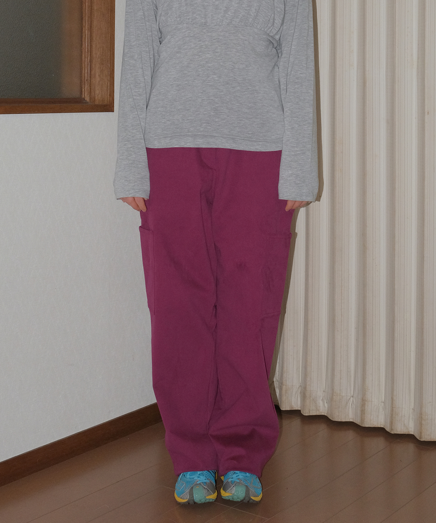 BIG POCKET PANTS PLUM