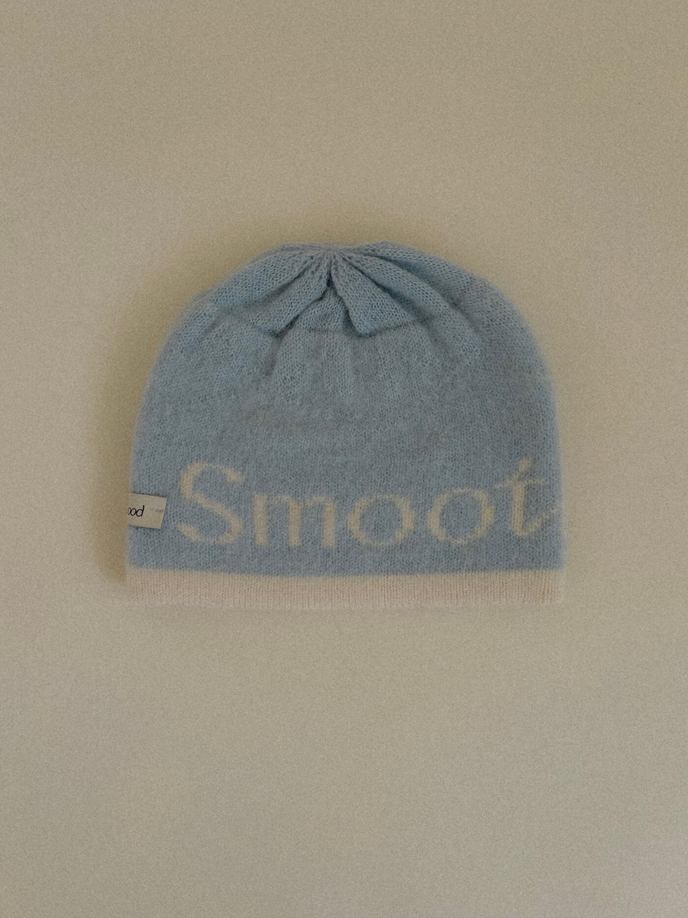 Roomie Logo Knit Hat Soft Blue