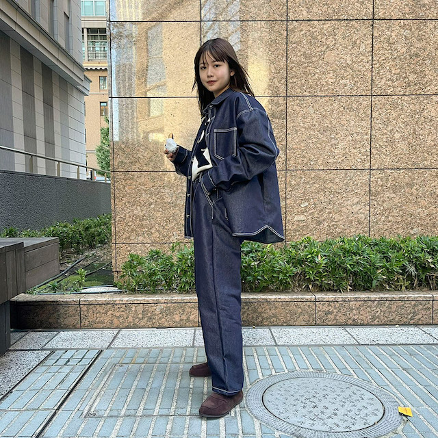 NUGU ジャケット セミクロップカットデニムジャケット | ファッション通販サイト NUGU