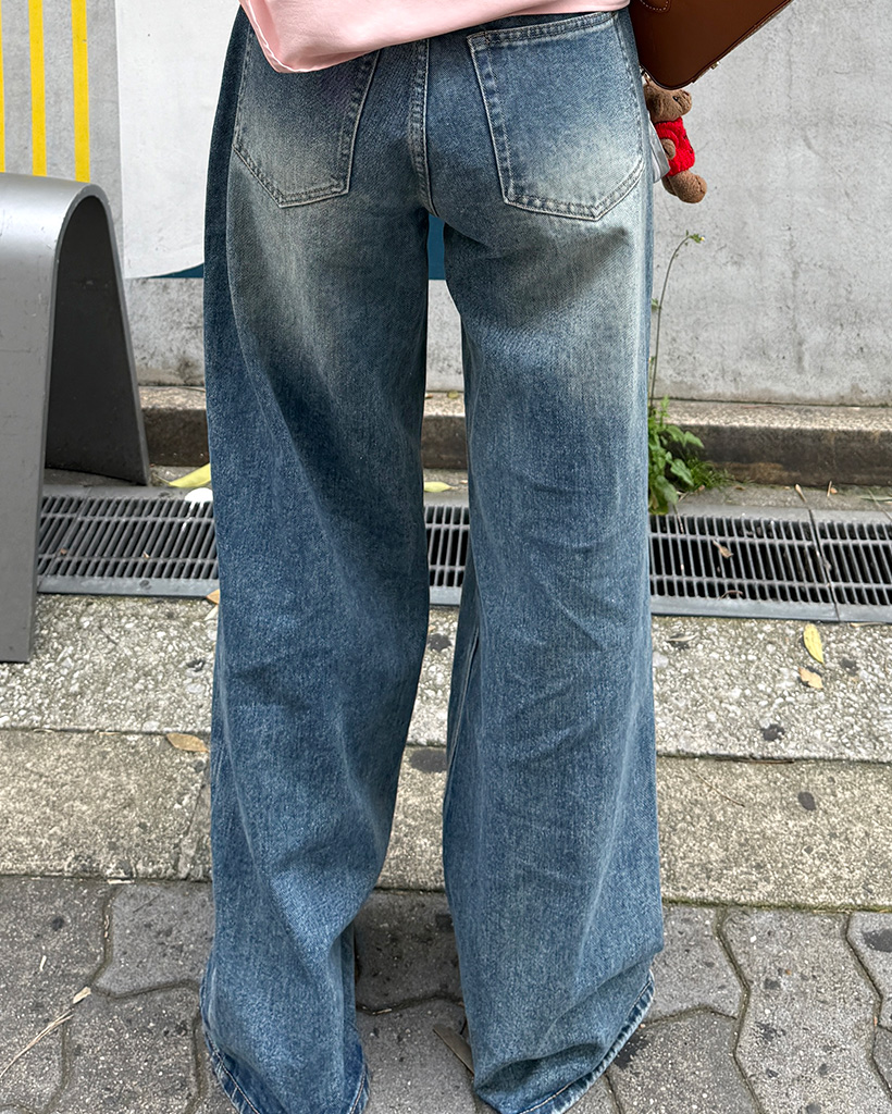ローワイドデニムパンツ | ファッション通販サイト NUGU