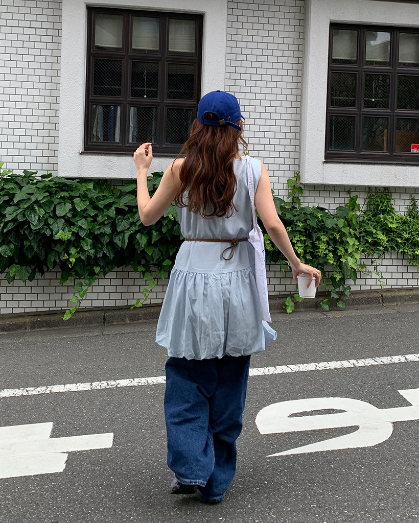 スリーブレスバルーンミニワンピース | ファッション通販サイト NUGU