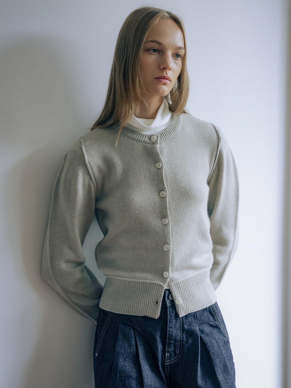 バイカラーレイヤード風カーディガン | ファッション通販サイト NUGU