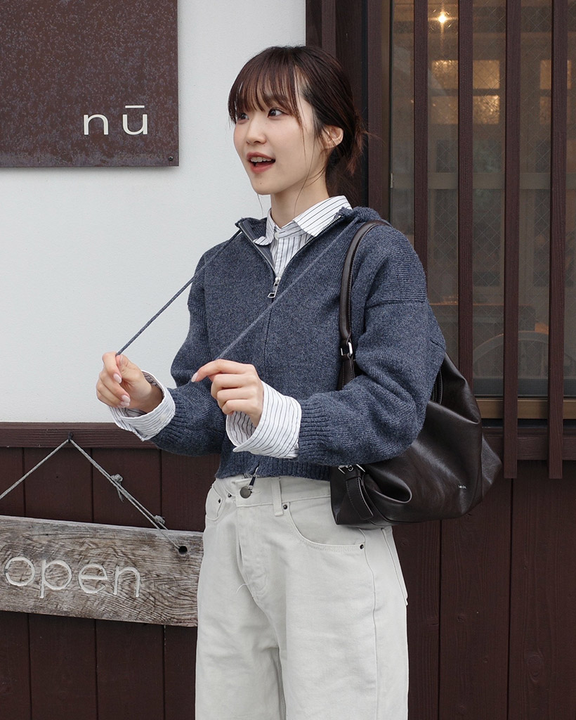 2WAYニットパーカー