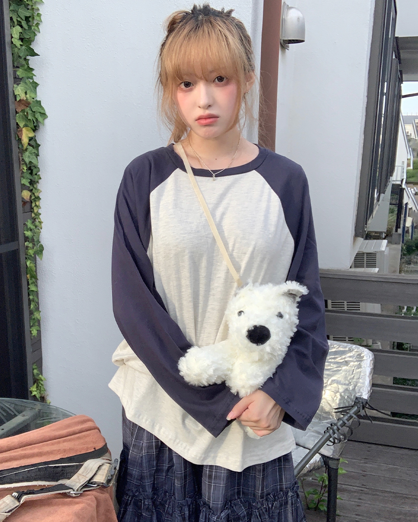 クラシックラグランロングTシャツ