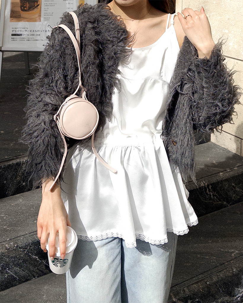 キャミレイヤードミニワンピース