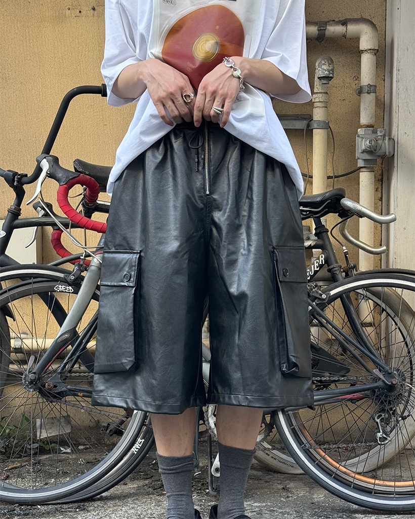 MIUMIU レザーパンツ miu miu ミュウミュウ 2003SS Waist Bag Pants ドッキング
