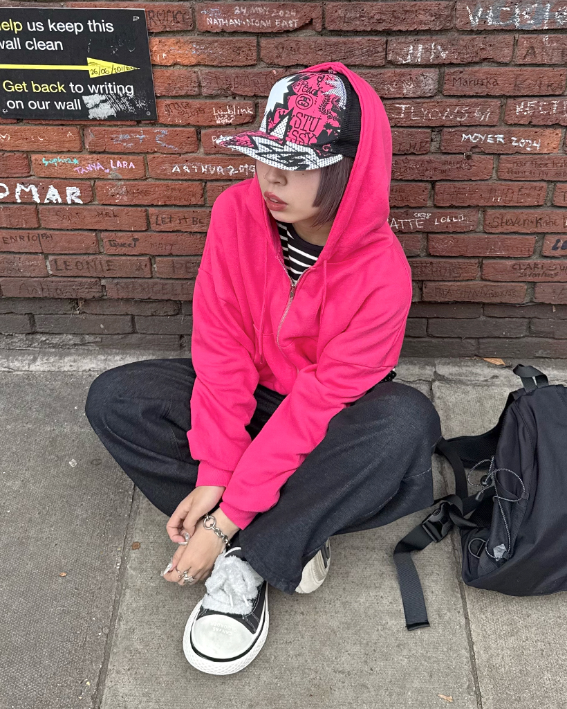 シンプルカラフルフードジップアップ | ファッション通販サイト NUGU