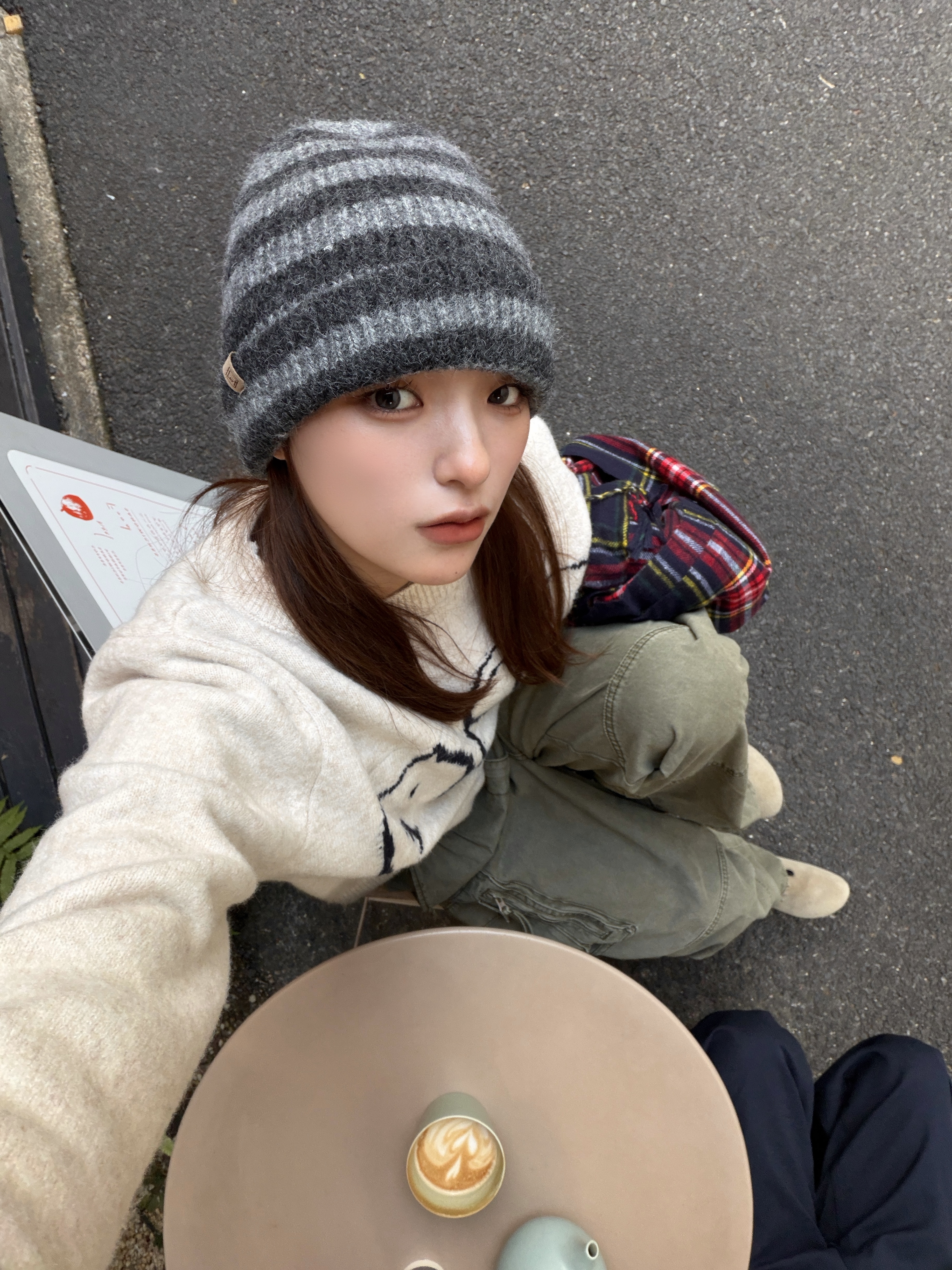 ストライプニットビーニー | ファッション通販サイト NUGU