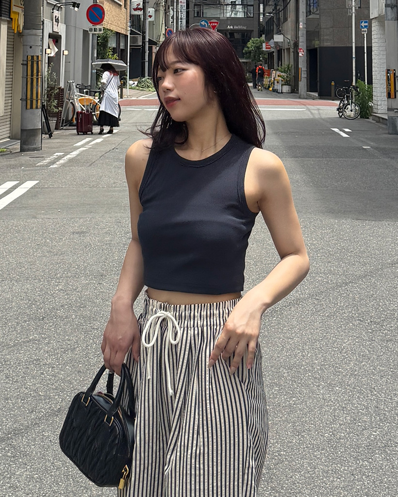 ニットクロップドノースリーブ | ファッション通販サイト NUGU