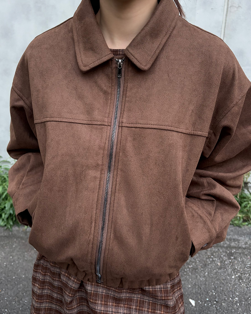 スエードブルゾンジャケット | ファッション通販サイト NUGU