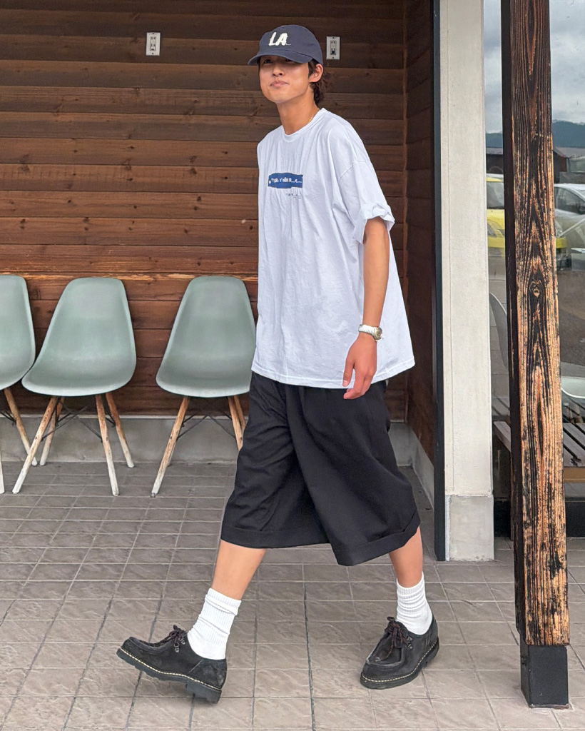 ツータックバミューダパンツ