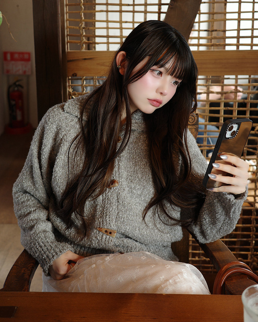 ダッフルボタンニットカーディガン | ファッション通販サイト NUGU