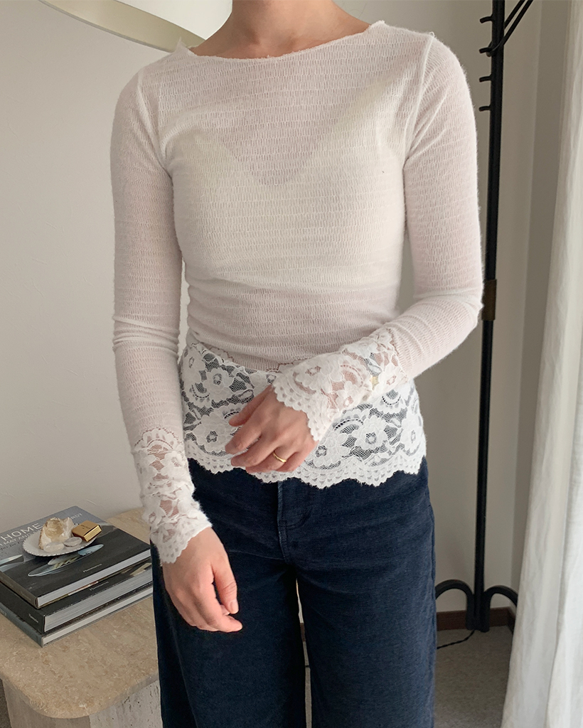 レースポイントニット