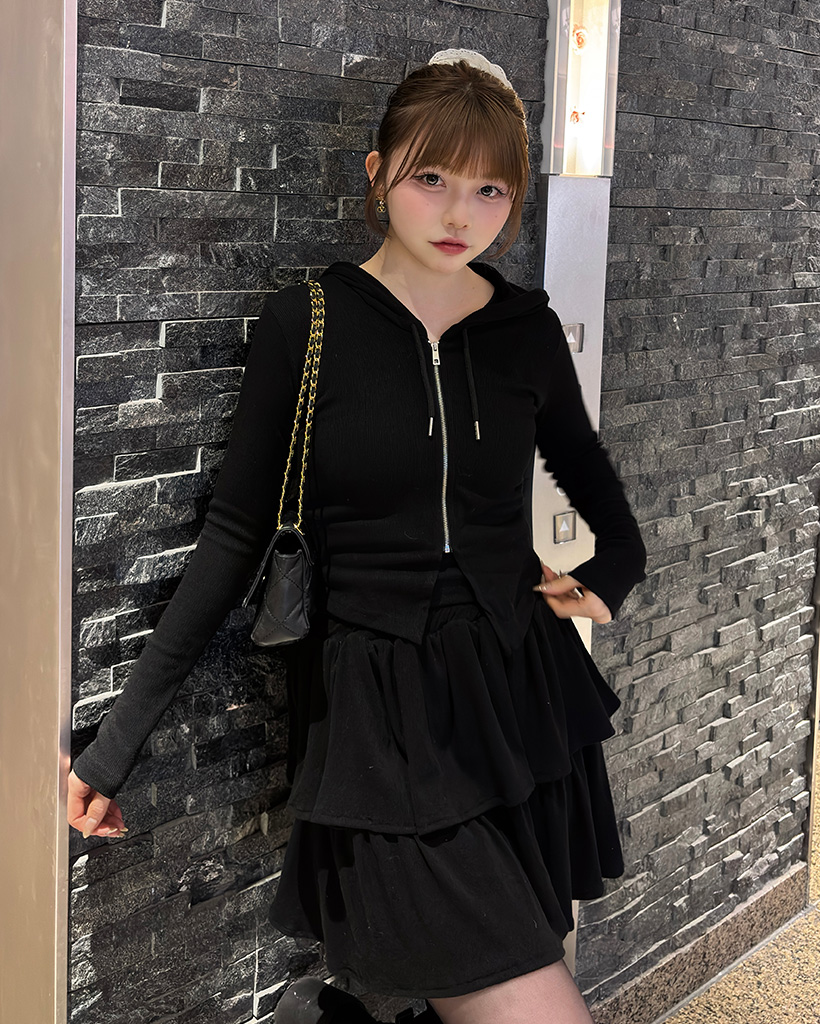 パーカージップアップ