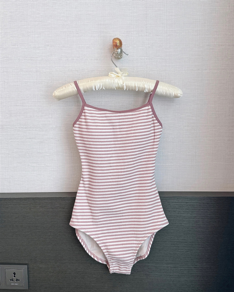 ストライプビビッドバイカラーシンプルモノキニ | ファッション通販