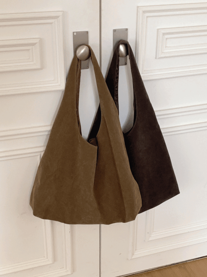 スエード ショルダーバッグ